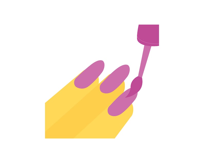 Vector Nail Polish Emoji Design Svg Jpg Png Eps With Skin Etsy