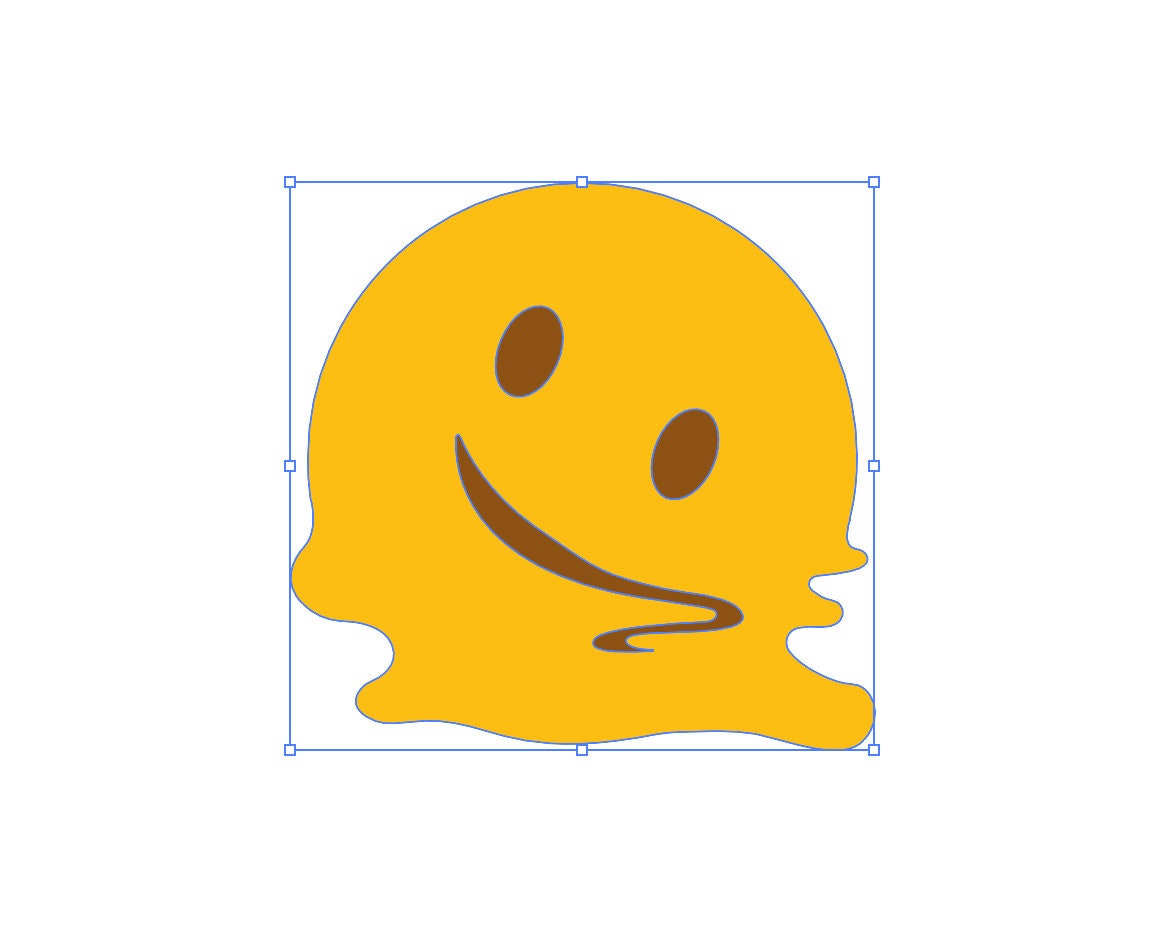 Vector Melting Face Emoji Design Svg Jpg Png Eps 