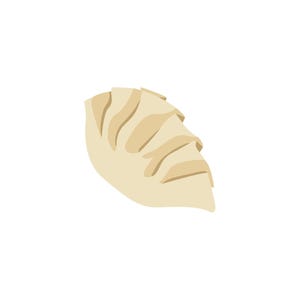 Vector Dumpling emoji design - svg, jpg, png, eps - illustration drawing clipart