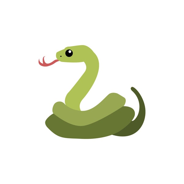 Vector Snake emoji design - svg, jpg, png, eps