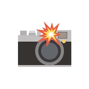 Camera emoji design - svg, jpg, png, eps