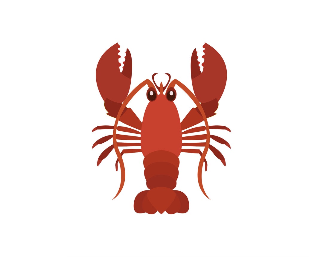 Lobster Emoji Design Svg Jpg Png Eps Etsy
