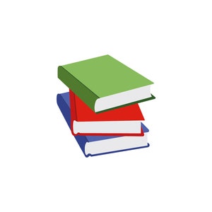 Vector Stack of books emoji design - svg, jpg, png, eps - illustration drawing clipart