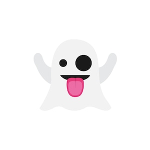 Vector Ghost emoji design - svg, jpg, png, eps