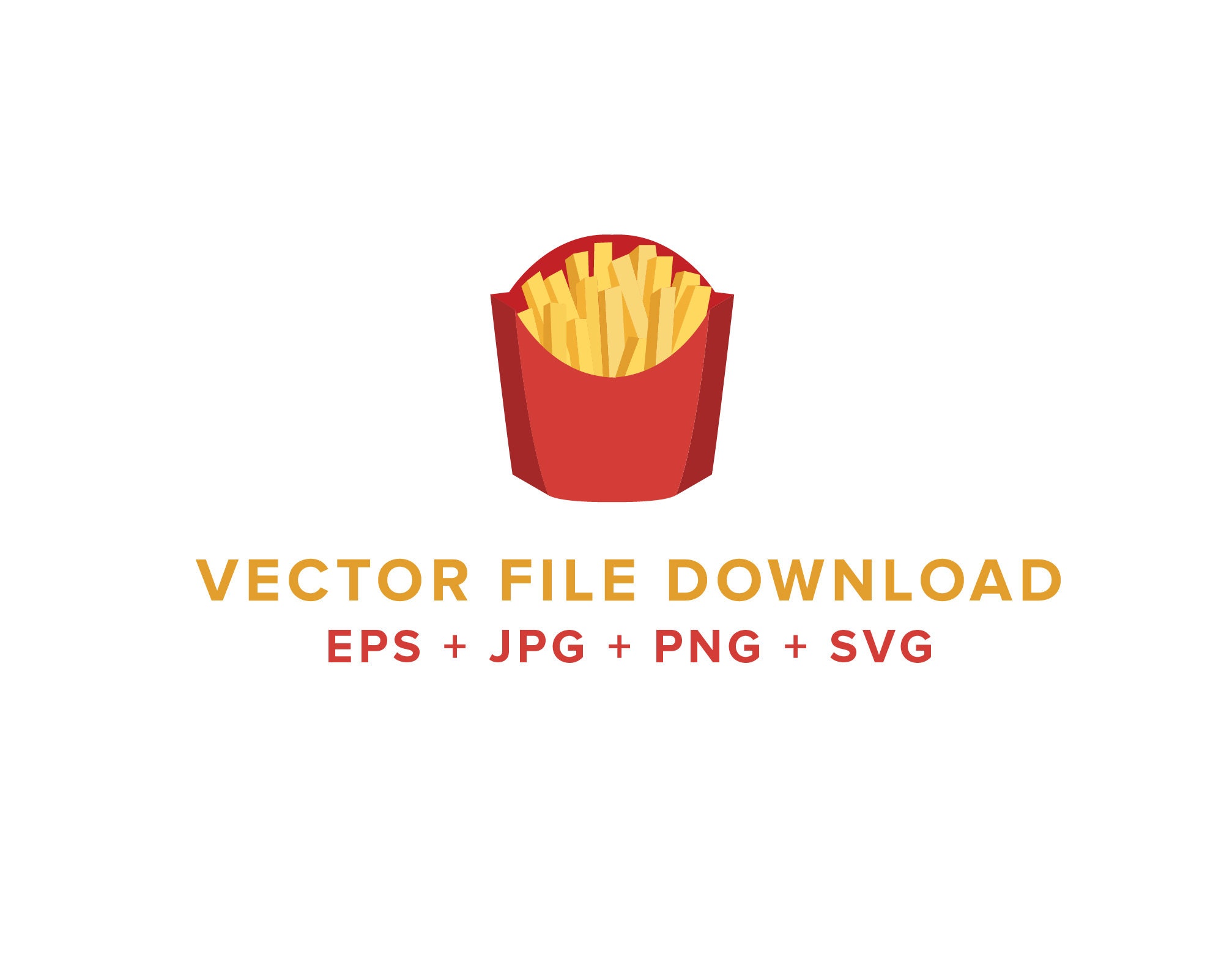 Vector French Fries emoji design svg jpg png eps Etsy