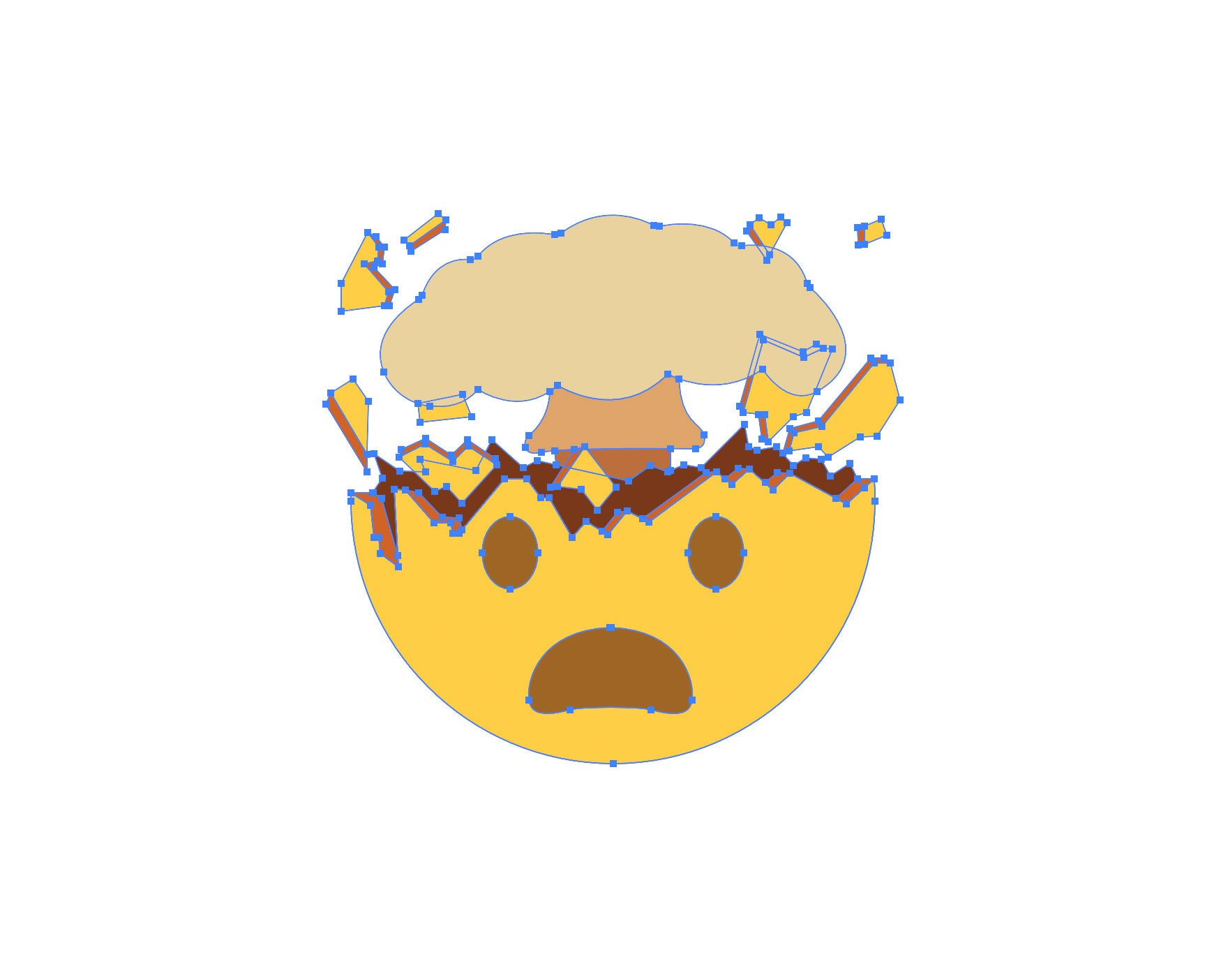 Buy Vector Mind Blown Face Emoji Design Svg Jpg Png Eps Online in India ...
