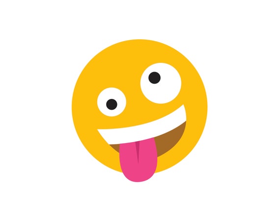 Vector Goofy Face Emoji Design Svg Jpg Png Eps 