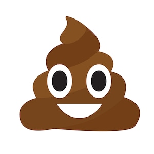 Vector Poop emoji design - svg, jpg, png, eps - illustration drawing clipart
