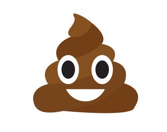 Vector Poop emoji design - svg, jpg, png, eps - illustration drawing clipart