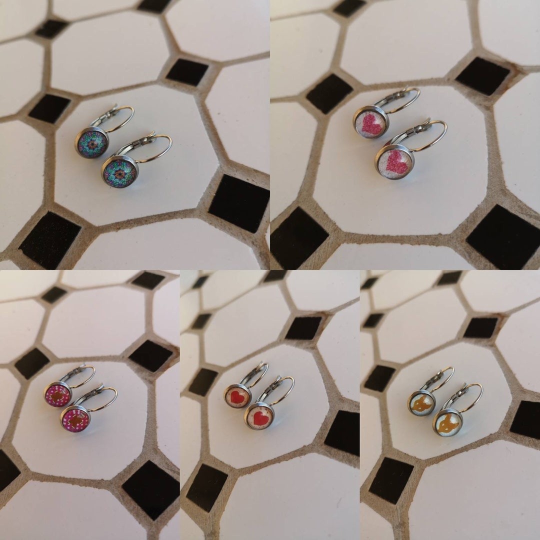 Children's Earrings Children's Sleeper Earrings in Silver Stainless