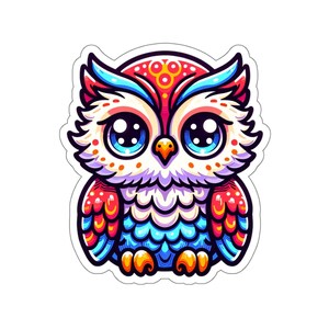 Baby Owl Sticker, Baby Owl Lover Sticker, Baby Owl Waterbottle Sticker, Owl Lover Gift, Owl Lovers, Colorful Owl Sticker