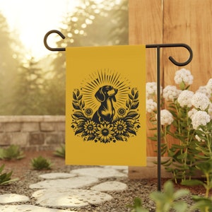 Sun Worshipping Dachshund Dog Garden & House Banner