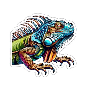 Iguana Vinyl Sticker, Lizard Decal