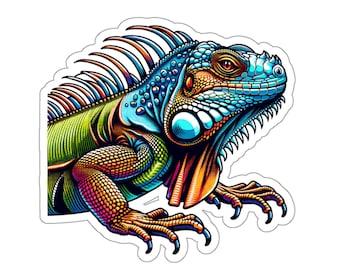Iguana Sticker, Iguana Lover Sticker, Iguana Waterbottle Sticker, Iguana Mom Sticker, Iguana Dad Sticker, Lizard Sticker, Reptile Sticker