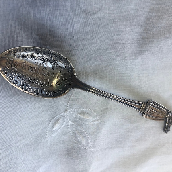 silver spoon from Walter Baker & Co.