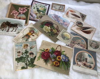 Victorian cards and paper