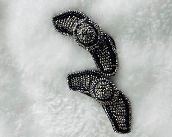cut steel bead shoe clips