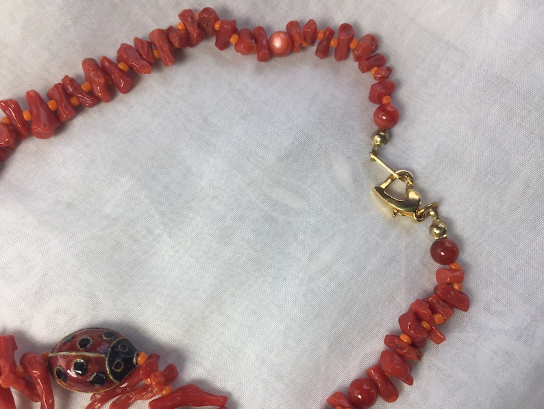 real coral necklace