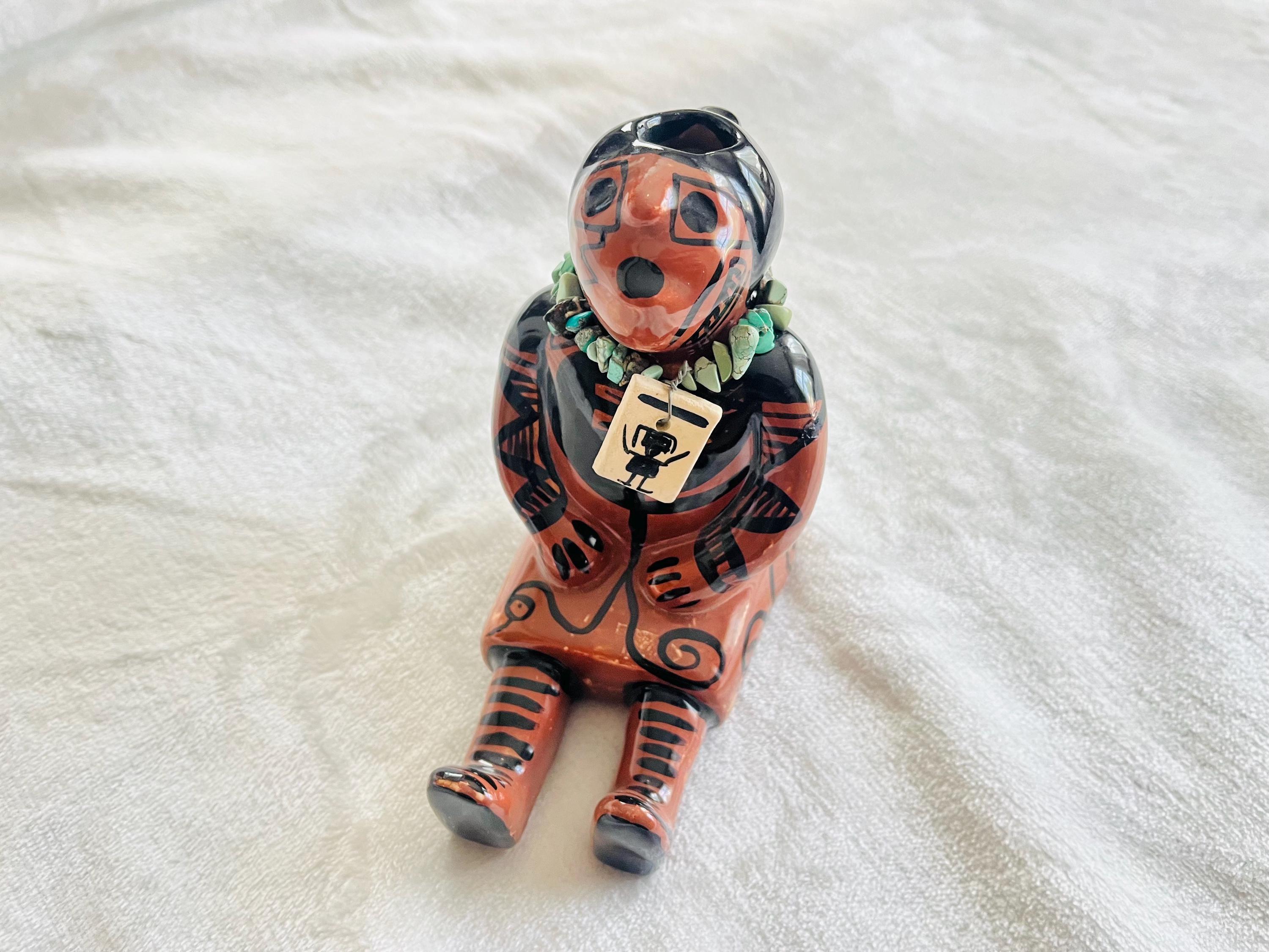 Ceramic Native American Story teller figurine