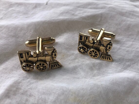 Train collectors cuff links - image 2