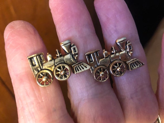 Train collectors cuff links - image 1
