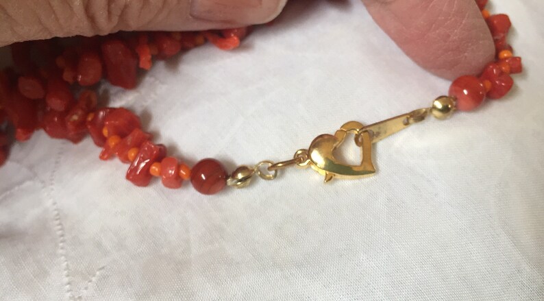 real coral necklace