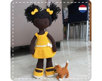 Haakpatroon pop Daisy met katje