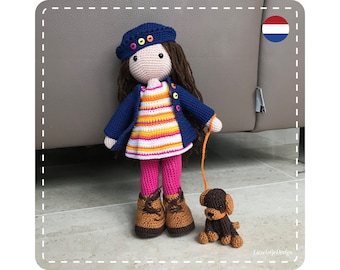 Haakpatroon pop Mieke met hond