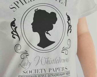 Spill the tea Lady Whistledown's society papers extraordinary people extraordinary news t-shirt, Bridgerton, Penelope colin