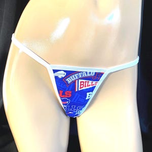 Buffalo Bills print thong panty fan gift! XXS-XL available custom made