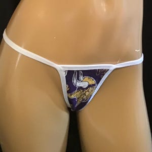 Minnesota Vikings thong panty fan gift custom made to order all size available