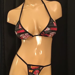 Kansas City Chiefs bikini  model photo shoot