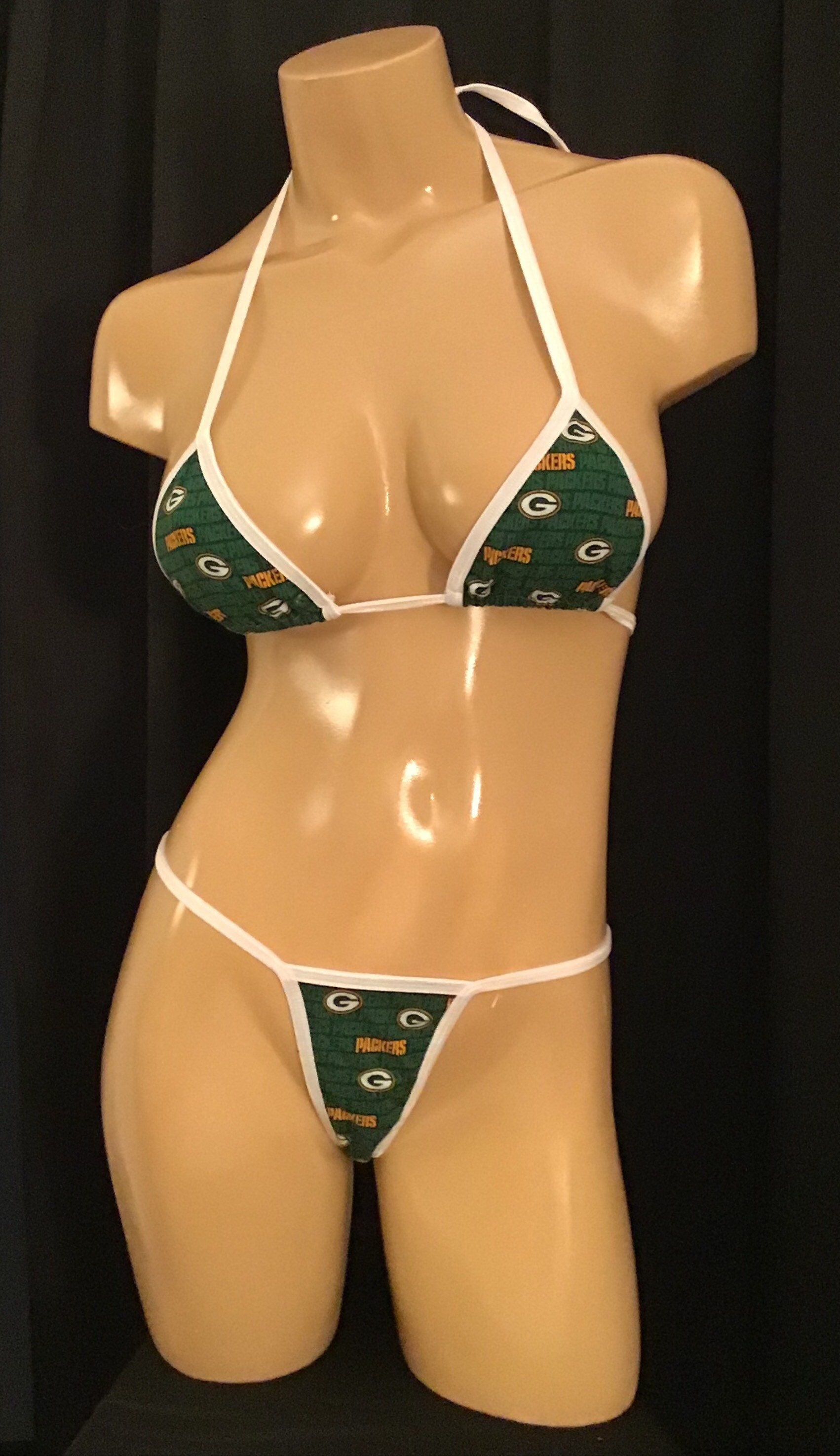 Green Bay Packers Bikini Set Great Fan Gift Bikini Contest Exotic