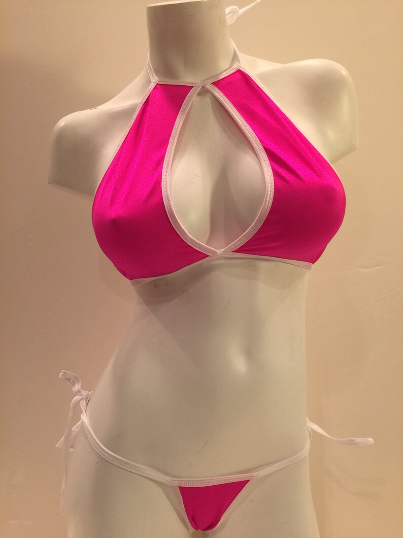 keyhole halter bikini