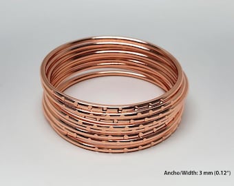 Pulsos Para Oya (9 Piezas) en Cobre Genuino.
