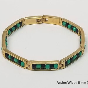 Bangle of Ogun in Stainless Steel with a Real 14 k Gold Plating