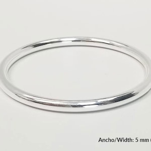 Bangle For Obatala in Stainless Steel with a 925 Sterling Silver plating