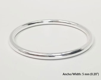 Bangle For Obatala in Stainless Steel with a 925 Sterling Silver plating