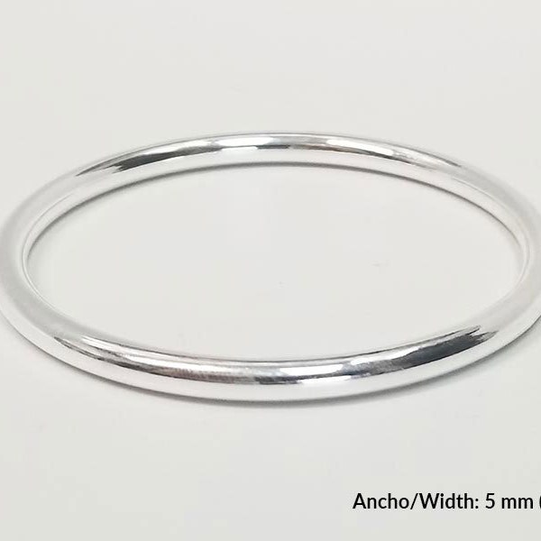 Bangle For Obatala in Stainless Steel with a 925 Sterling Silver plating