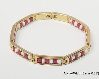 Bangle of Shango in Stainless Steel with Real 14 K Gold plating