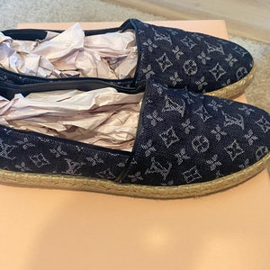 Louis Vuitton 2000s Pre-owned Denim Espadrille Sandals