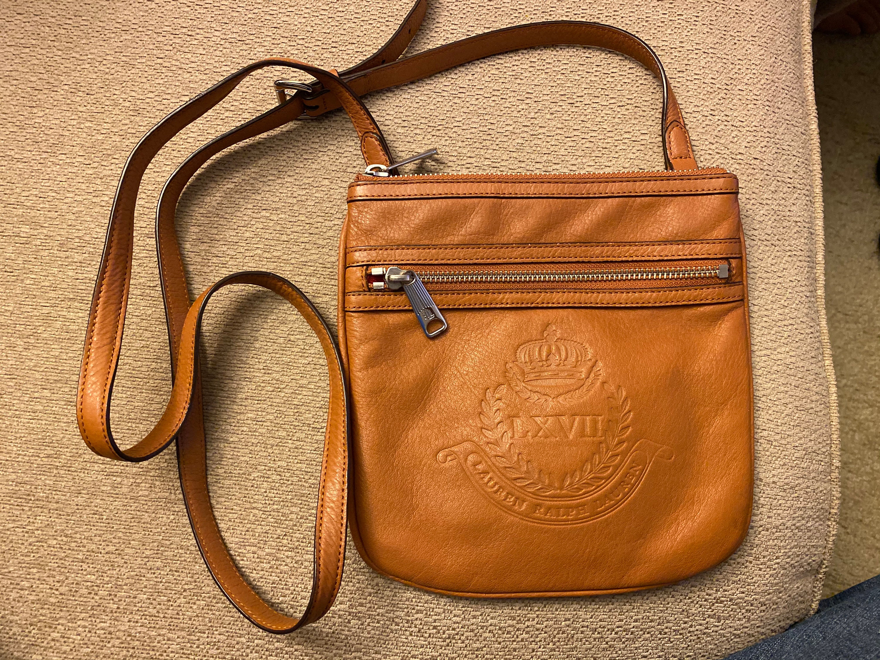 ralph lauren crossbody bag brown