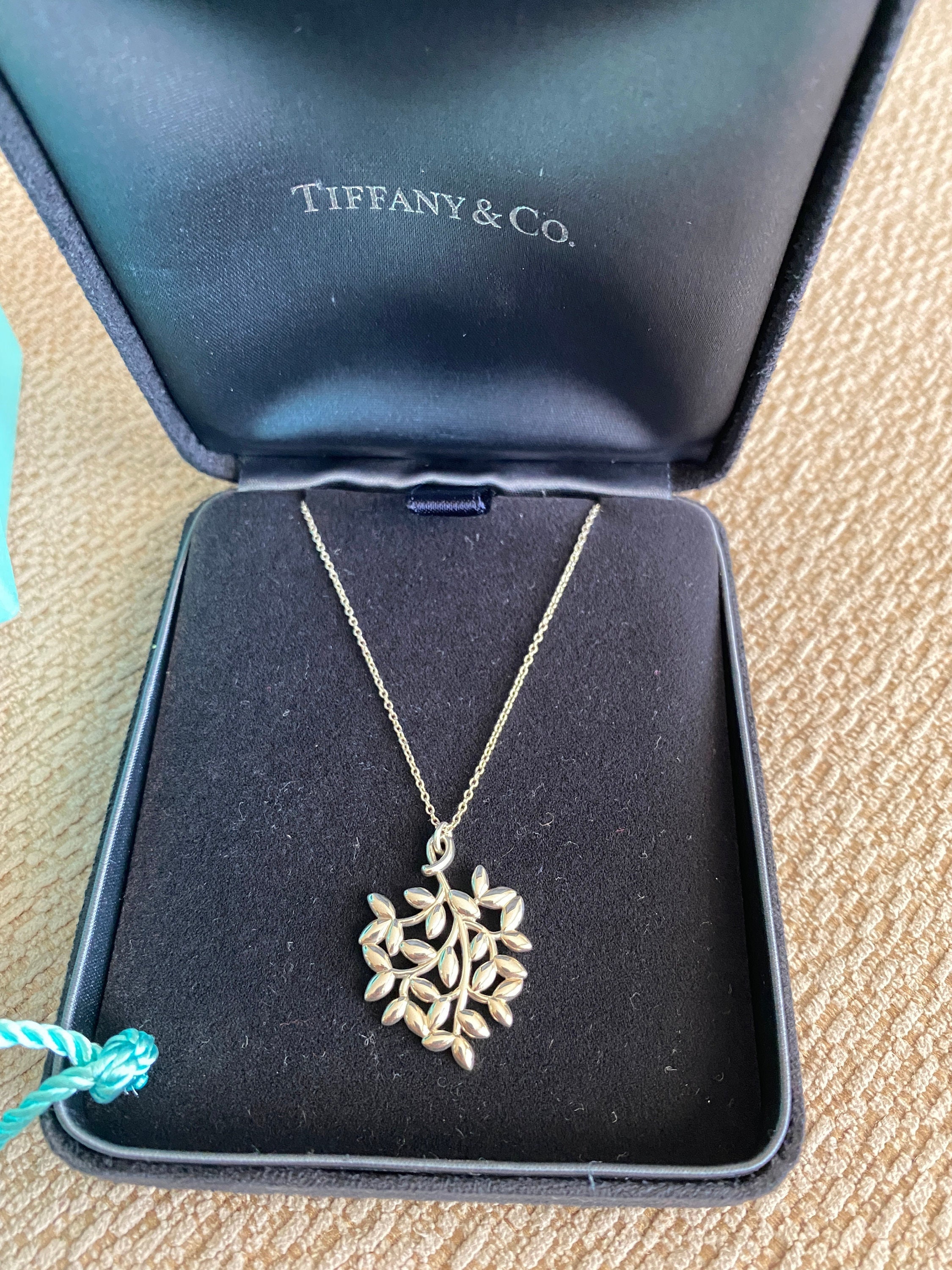 Tiffany & Co. // Sterling Silver Olive Leaf Necklace – VSP Consignment