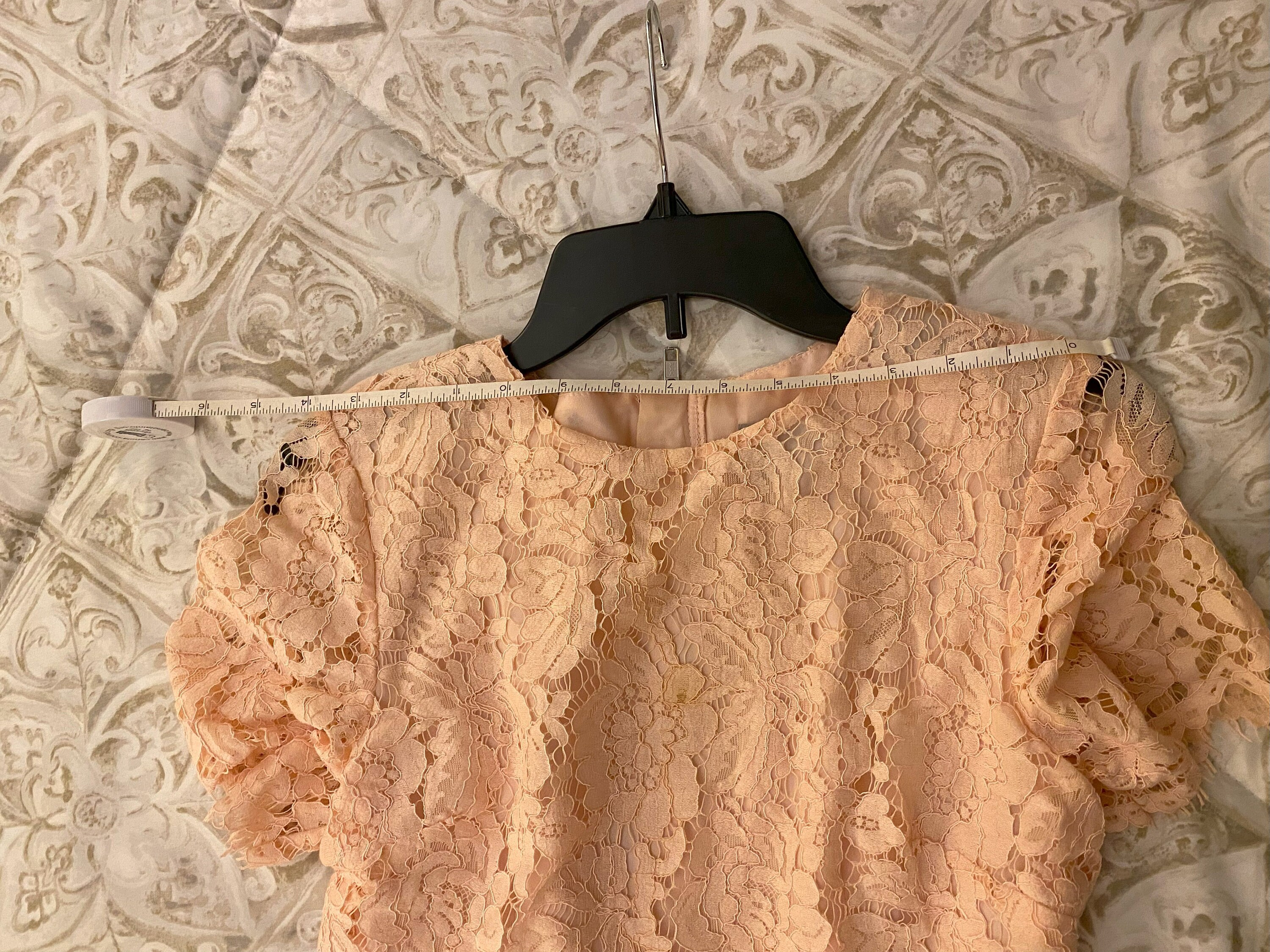 ASOS Lace Crop Top Midi Prom Dress - Size 4 Nude - Etsy