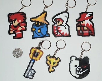Mini-Bead Keychains Final Fantasy, Kingdom Hearts, Dangan Ronpa, etc.