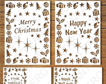 Christmas New Year SVG, PNG Clipart for Cricut, Silhouette