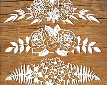 Floral Decorations SVG Files, Clipart PNG (Set 2)