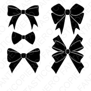 Bows SVG files for Silhouette Cameo and Cricut. Bows clipart PNG included. Gift Ribbon SVG, Bow Tie svg, Bowtie svg, Bow svg Files