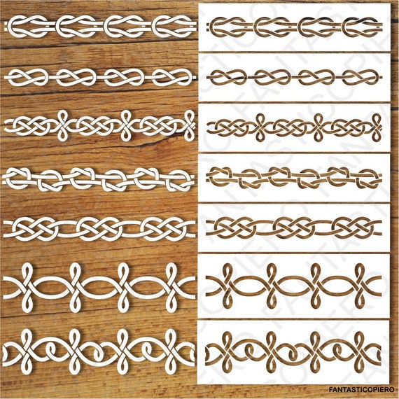Decorative Knots And Stencil Svg Files For Silhouette Cameo Etsy