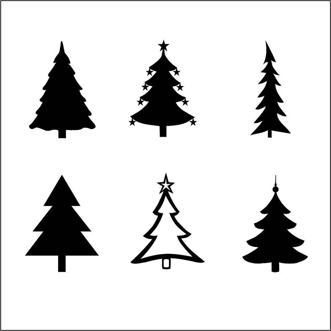 Kerstboom SVG bestanden voor Silhouette Cameo en Cricut. | Etsy Nederland